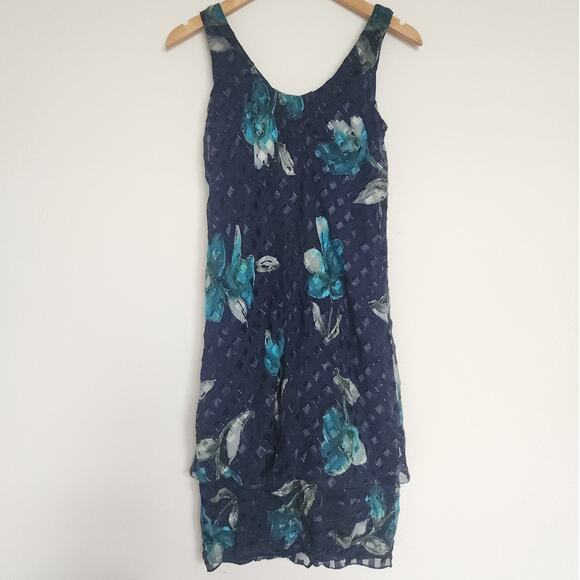 Vintage Patra Floral Layered Dress - Picture 1 of 8